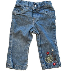Disney Baby Girl’s blue jeans, size 12 months EUC